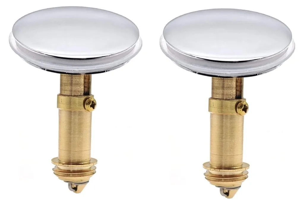 Lot de 2 bouchons de vidage à ressort 38 mm pour lavabo de salle de bain