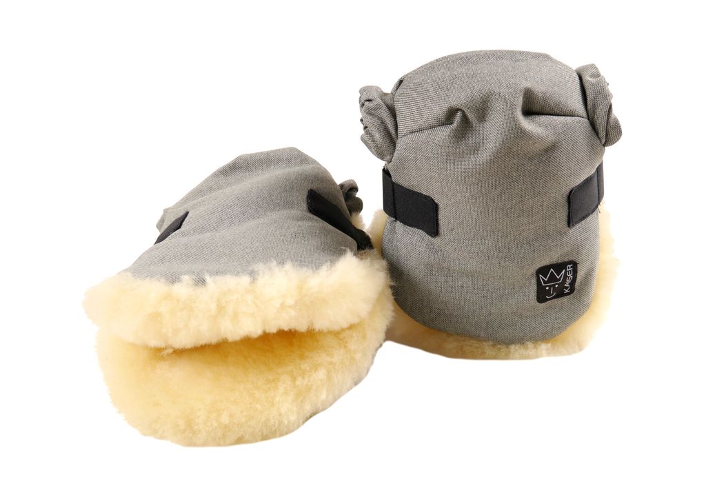 Kaiser, 6573473 Handwärmer TWOOOLY, Lammfell medizin, grey melange