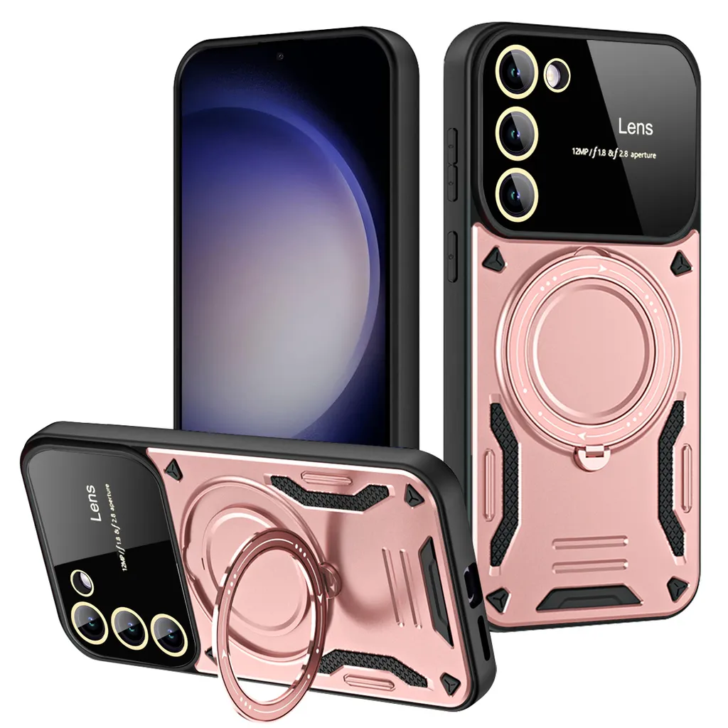Occasione! Cover Samsung S23 MagSafe Rosa Oro + Anello Stand