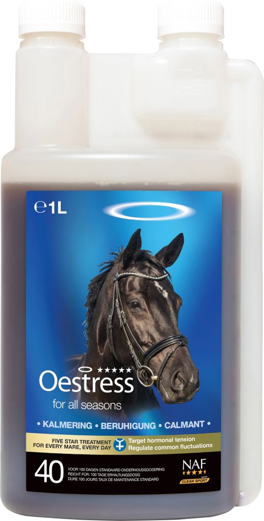 NAF Oestress Liquid 1 L Zusatzfuttermittel für Stuten Produktbild 