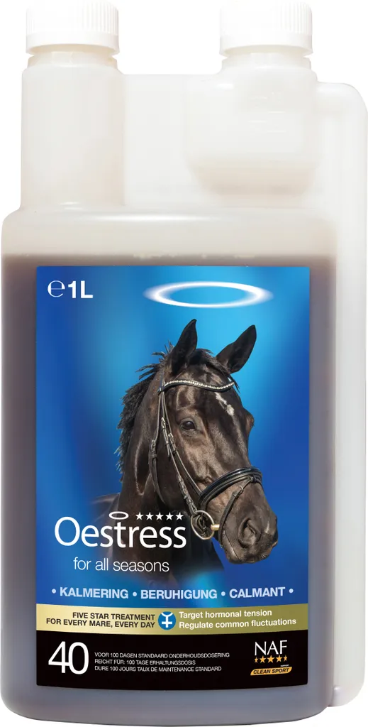 NAF Oestress Liquid 1 L pour Juments Stressées et Cycles Douloureux