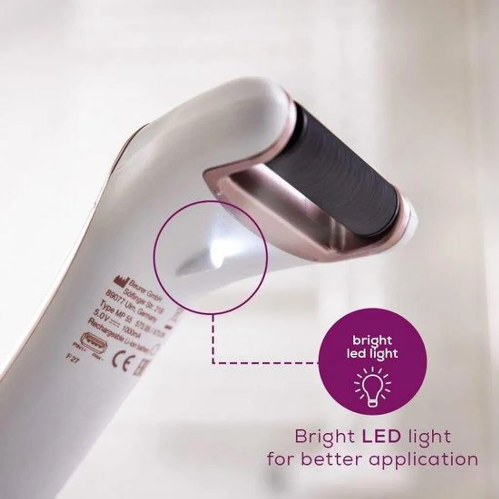 Ponceuse électrique pour pieds rechargeable - Décapant durillons IPX7