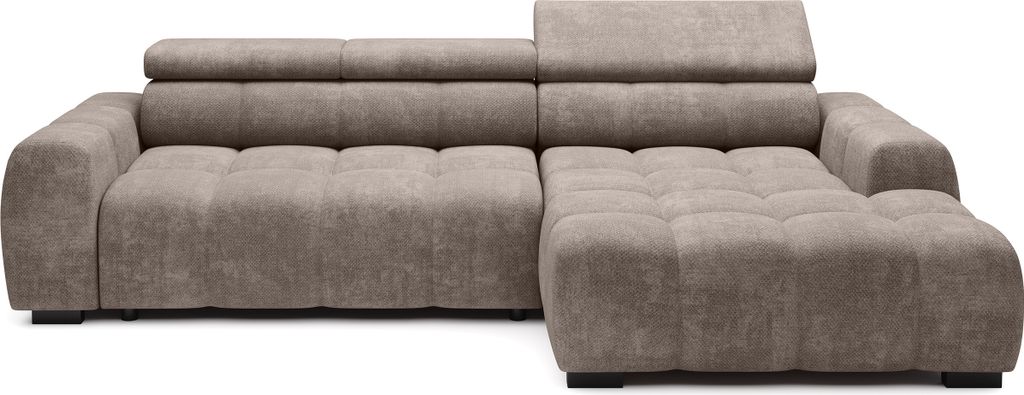 DomoHome Ecksofa BULL – Modernes stilvolles Eckcouch, Verstellbarer Sitz, Ohne Schlaffunktion, Hochwertiger Eden-Stoff, Rechts-Layout, Maße: 285...
