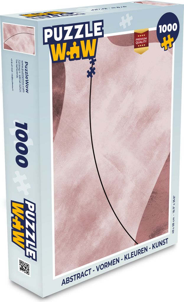 MuchoWow Puzzle 1000 Teile Abstrakt - Formen - Farben - Kunst - Spielzeug - Alt und Jung - Spiele - Puzzeln