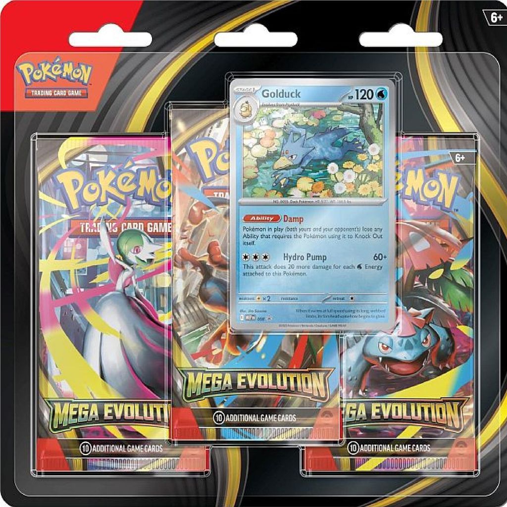 Pokemon Mega Evolution: Psyduck 3-Pack Blister