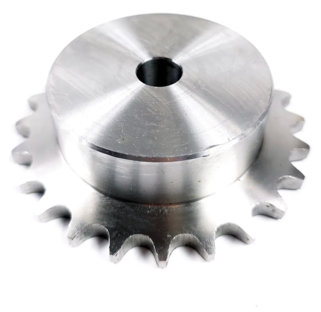 Pignon inox 24 dents moyeu intégré pas 12.7 Ozdowski série durable