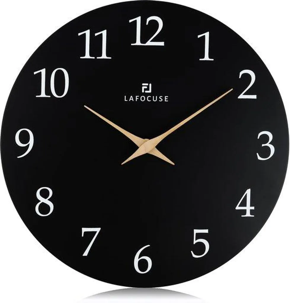 Horloge Murale sans Bruit 30cm en MDF - Dites Adieu au Tic-Tac Gênant