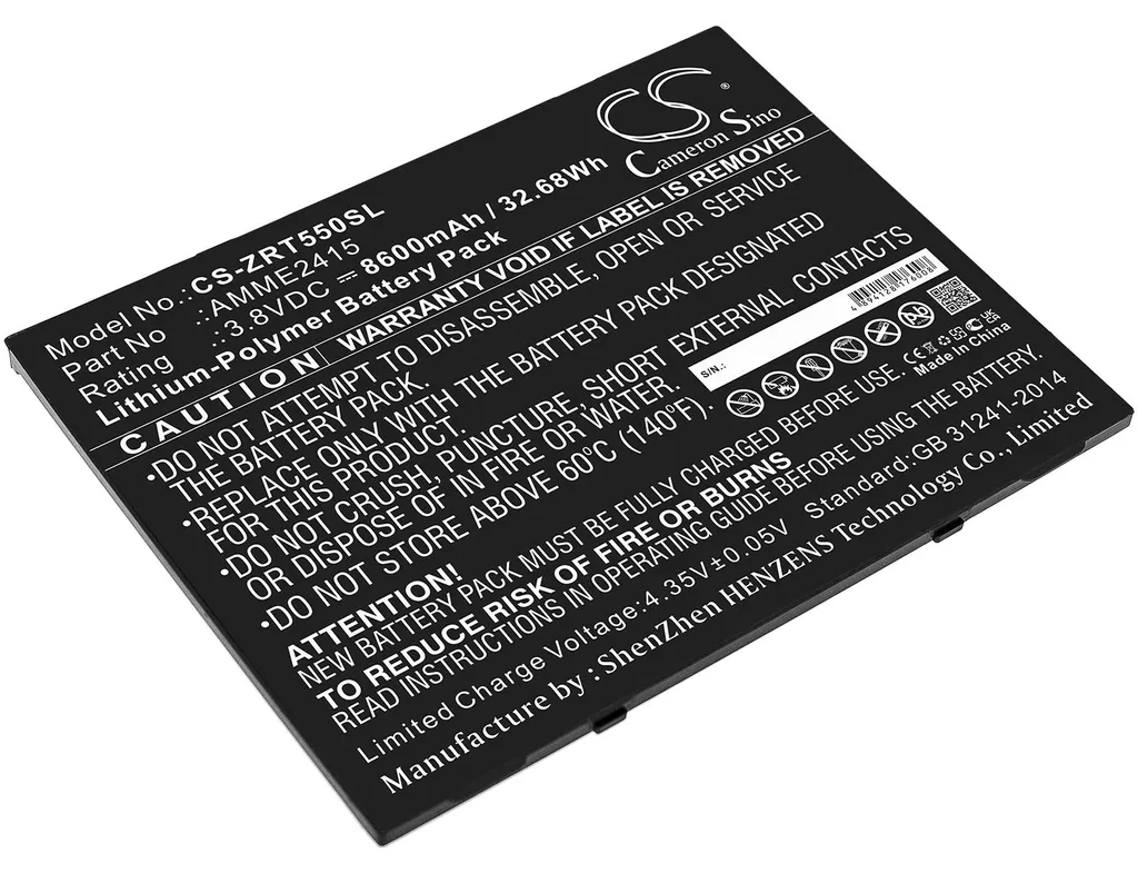 Batterie Haute Capacité 5900mAh pour Zebra ET55 et ET50 série AMME2415