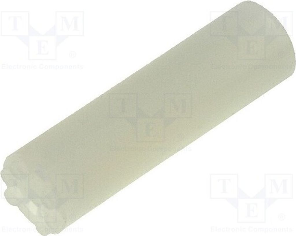 5x Distanzmuffe ØAußen: 5mm ØLED: 3mm LED L: 9,1mm natürlich 7365 Distanzelemente