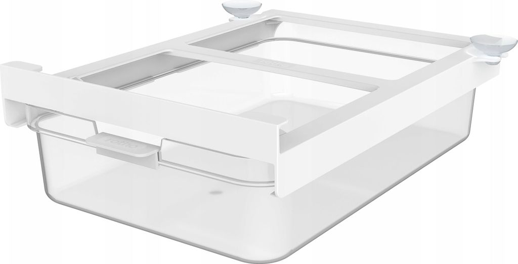 Kühlschrankschublade - Transparent - Weiß - Kunststoff - Produktbild 