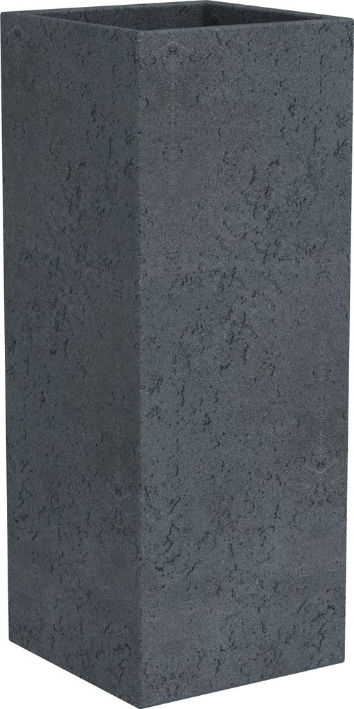 Scheurich 240/70 Hochgefäß C-Cube High Stony Black - 26 cm Produktbild 