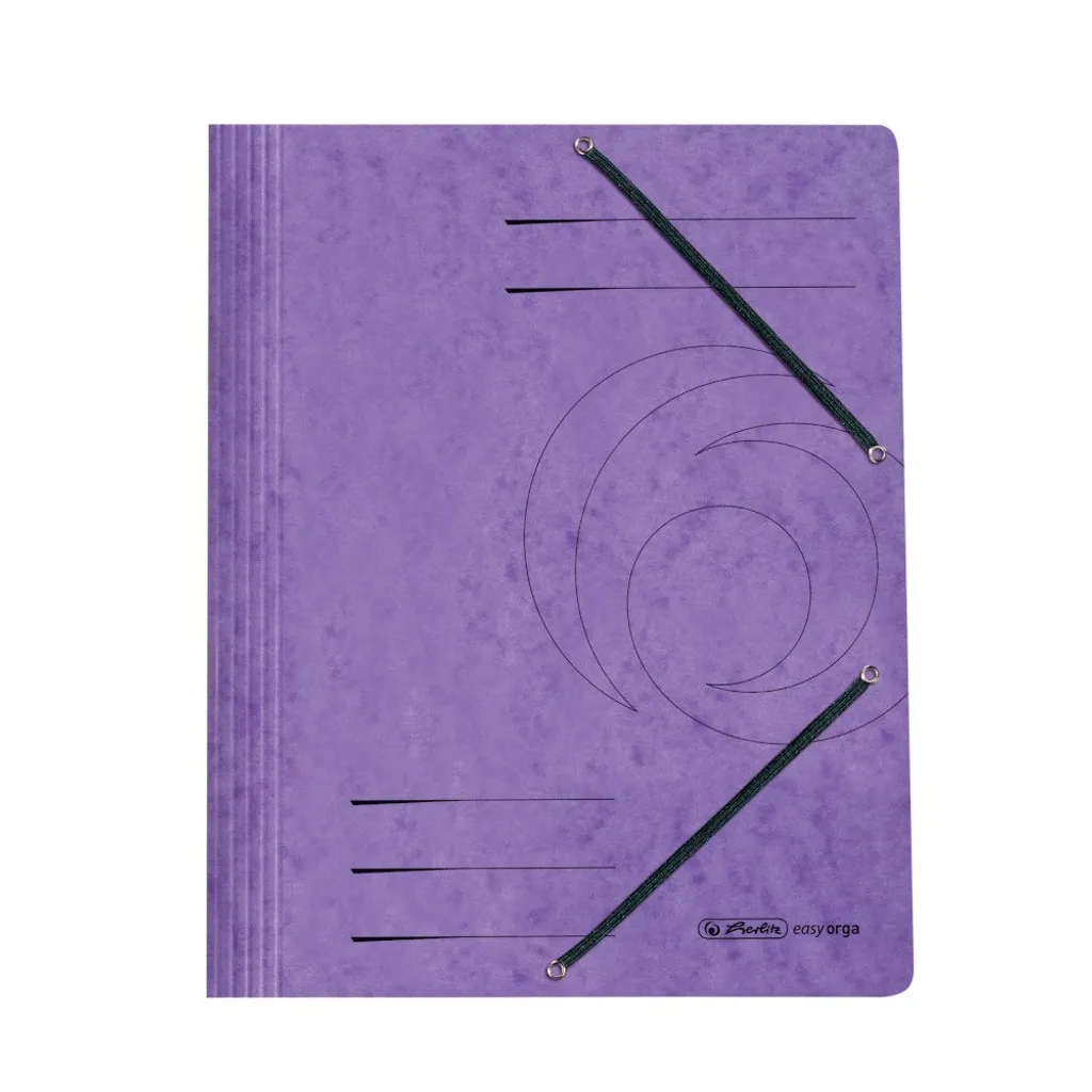 Chemise à rabats A4 violette Herlitz : fini les documents froissés