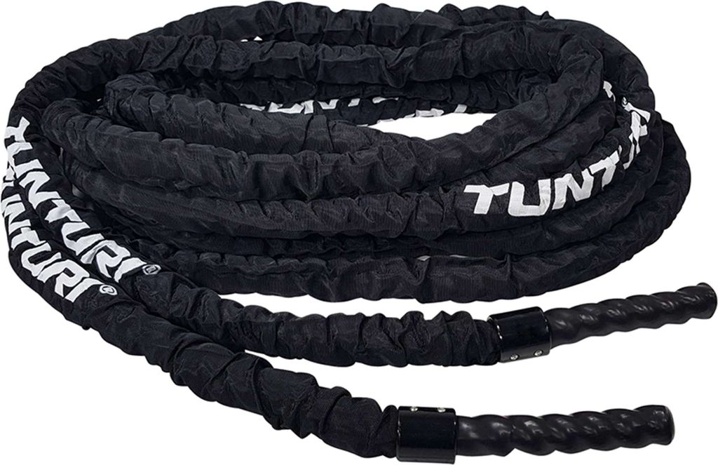 Tunturi Battle Rope mit Canva-Überzug, Fitnessseil in 10 Meter