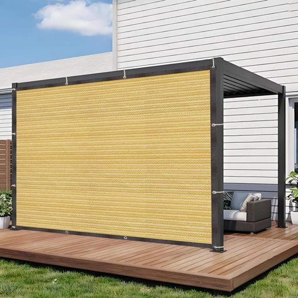 Voile d'ombrage rectangulaire pour ombrager une terrasse de maison