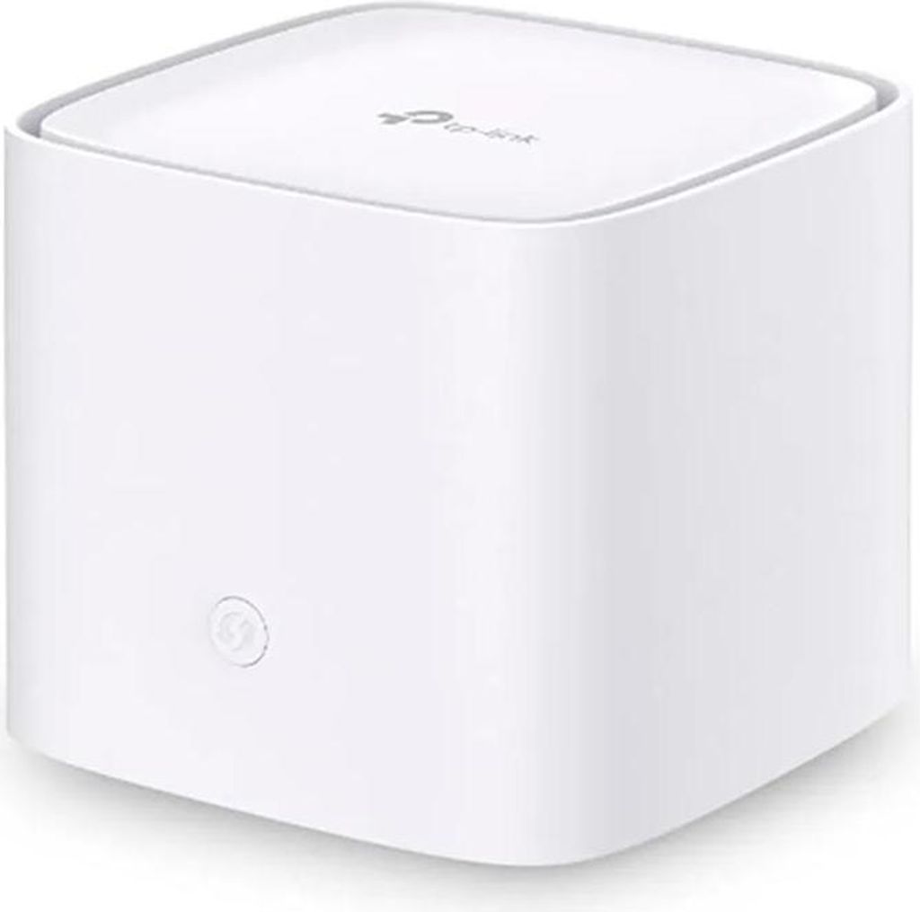 A white TP-Link Wi-Fi router is shown from a front-diagonal angle against a white background.