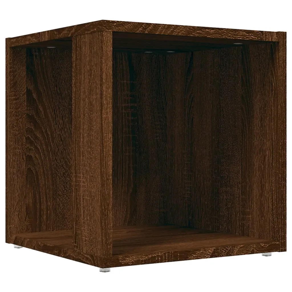 SYFAX™ Tavolino in Legno Multistrato Rovere Marrone 33x33x34,5 cm