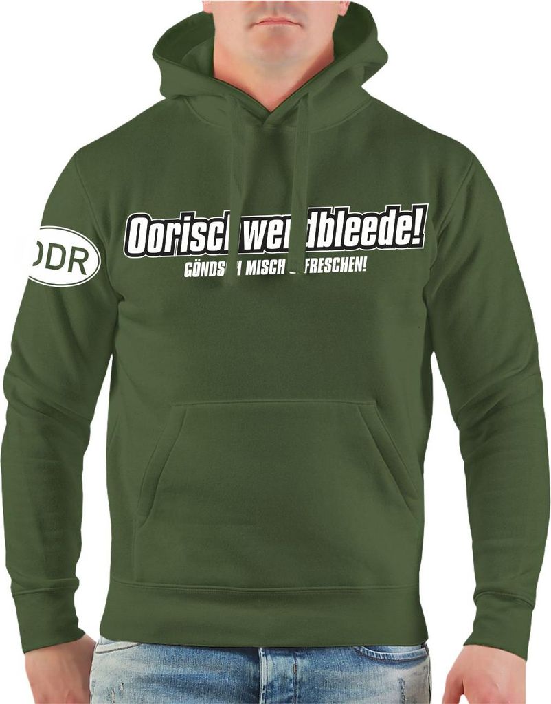 Herren Kapuzenpullover Ostdeutsch Oorischwerdbleede