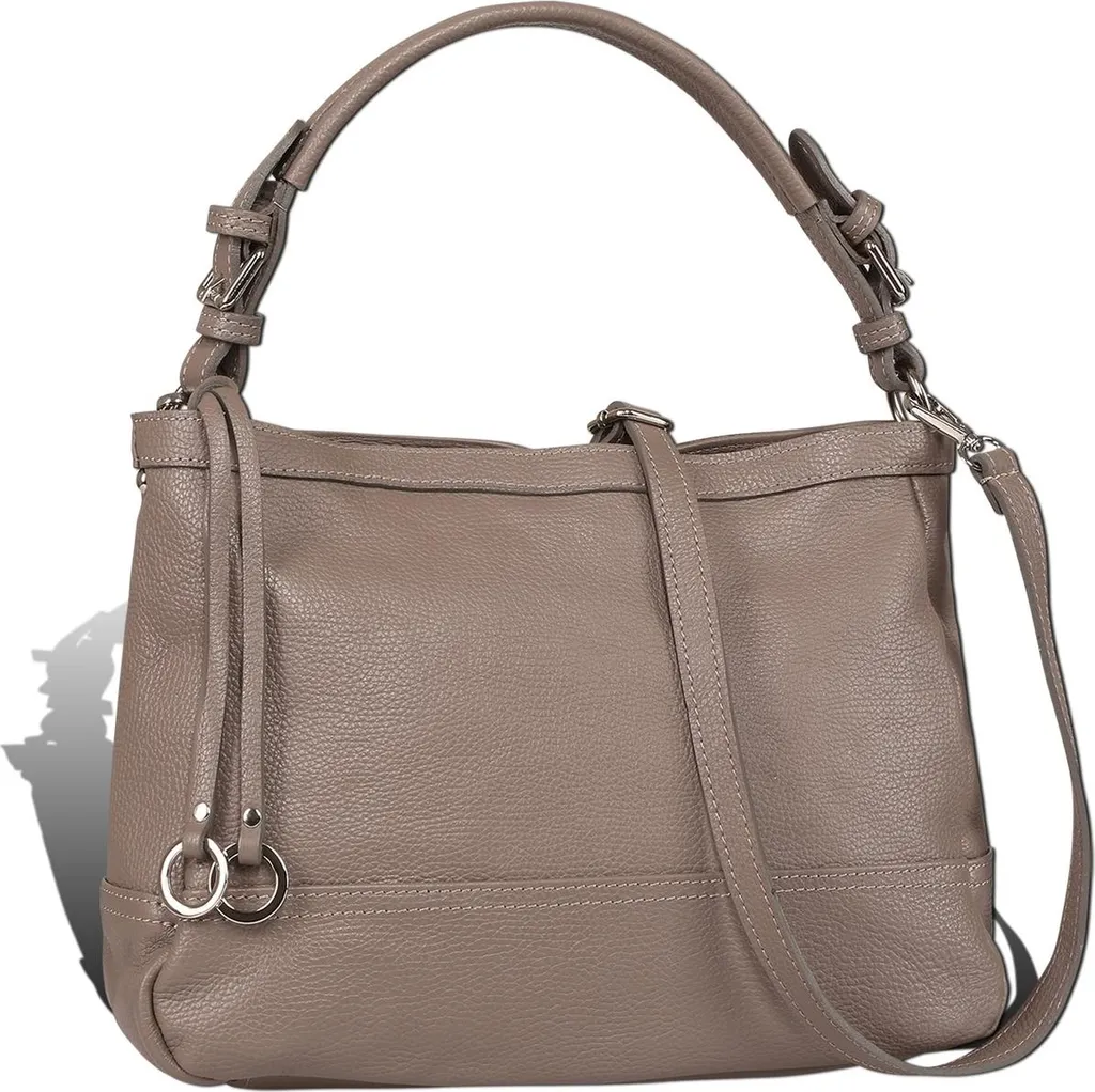 Sac de cours ou bureau gris Toscanto grand format avec bandoulière