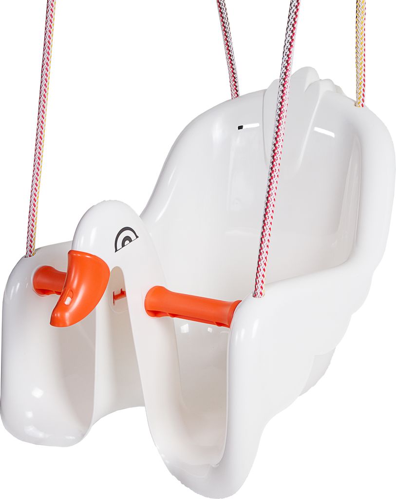 Paradiso Toys Babyschaukelsitz Schwan weiß/orange