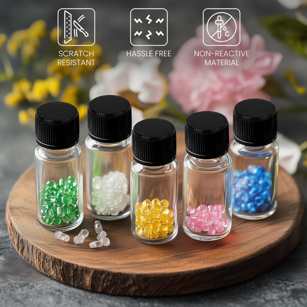 Belle Vous Kleine Glasflaschen mit Schraubverschluss (24er Produktbild 2