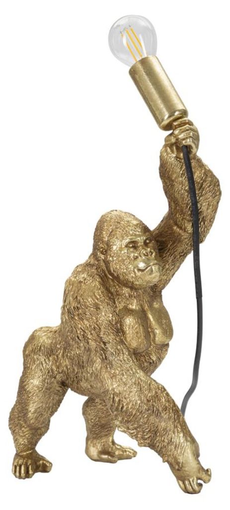 Mauro Ferretti Gorilla stolní lampa E14 22,5x16x40 cm zlatá Obrázek produktu 