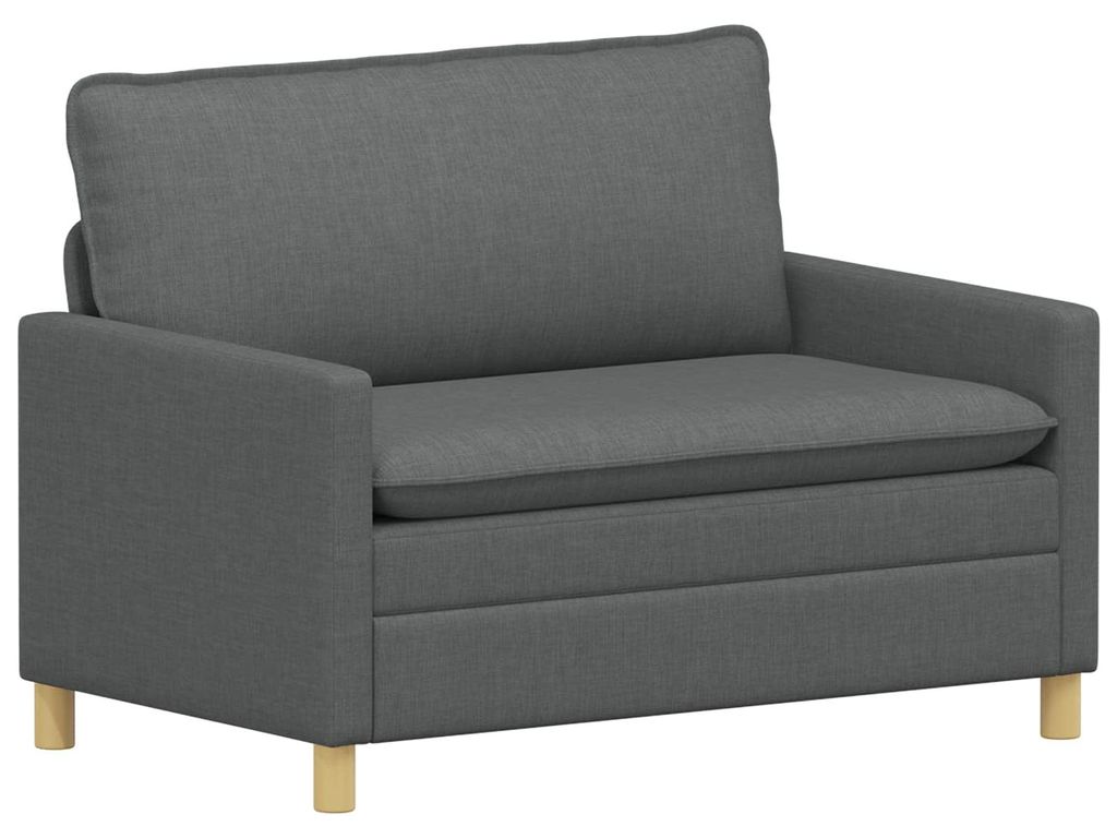 vidaXL Sofá, color gris oscuro, 126 x 81 x 87,5 cm, Imagen del producto 