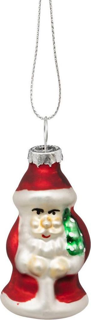 Mini-weihnachtsmotiv im set rot-weißer weihnachtsmann aus glas - Feeric Lights & Christmas