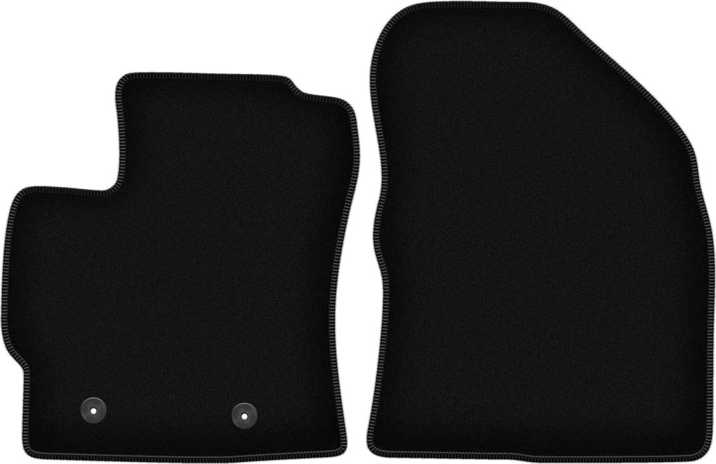 Wielganizator Velours-Autoteppiche vorne – passend für Toyota Verso FL (Minivan, Bj. 2013-2019) – schwarz, passgenau, mit Befestigungen set 2...