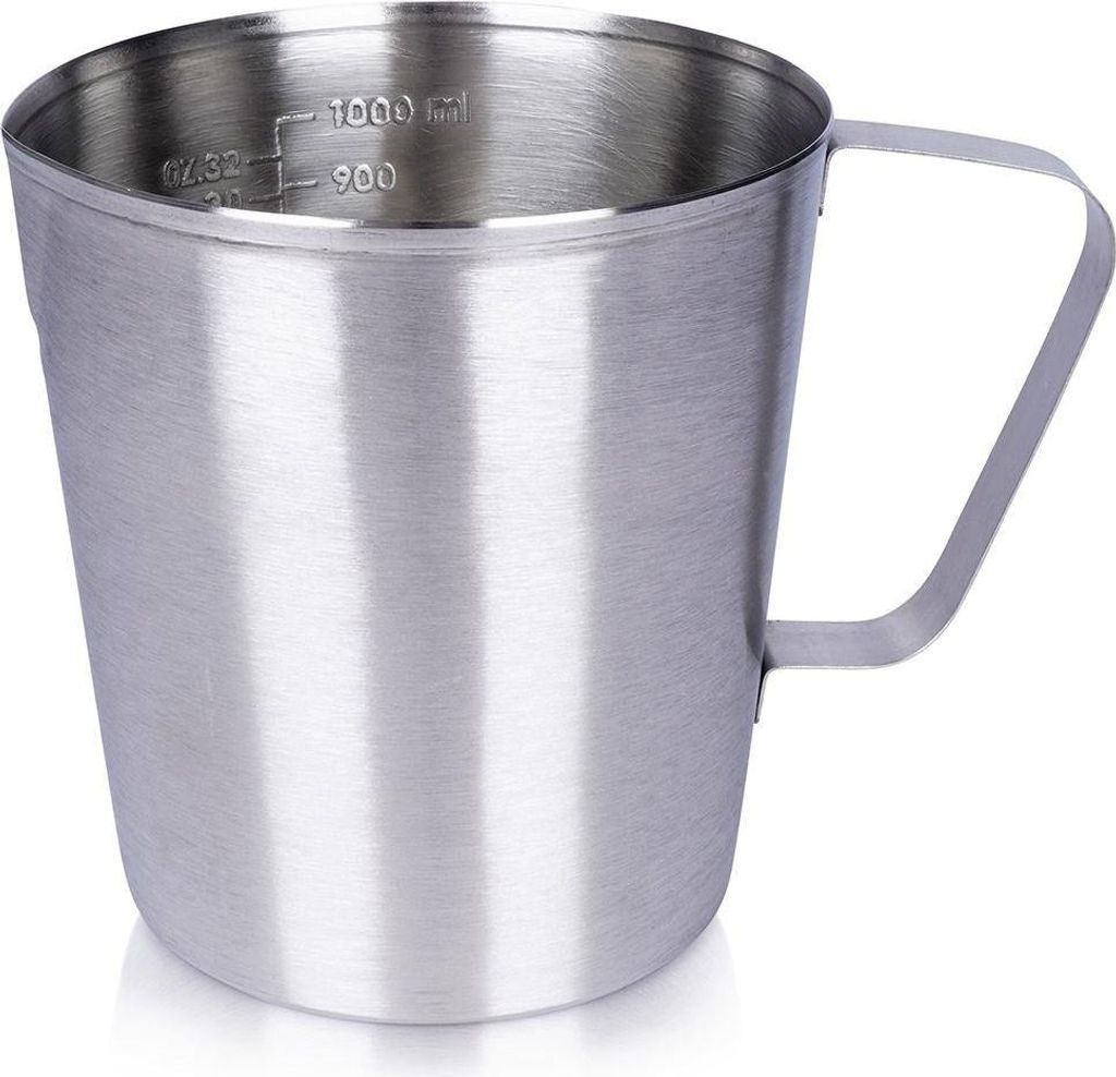 EXCELLENT HOUSEWARE Messbecher aus Stahl Becher mit Produktbild 