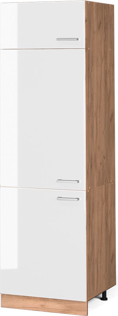 Szafka na lodówkę Vicco R-Line Biały wysoki połysk 60 cm, Zdjęcie produktu 