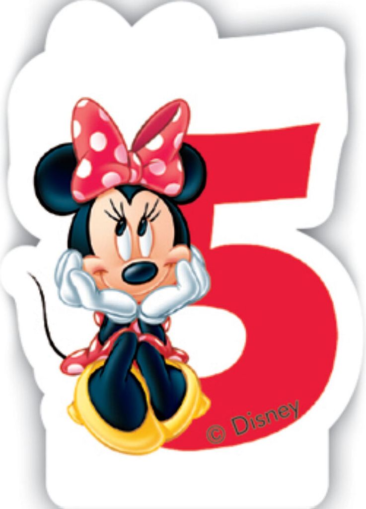 Zahlenkerze 5 "Minnie Cafe" 1 St. Produktbild 