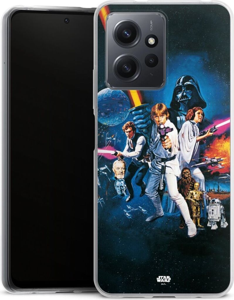 DeinDesign Handyhülle für Xiaomi Redmi Note 12 4G Silikon Hülle Case Smartphone Schutzhülle Episode IV Fanartikel Star Wars