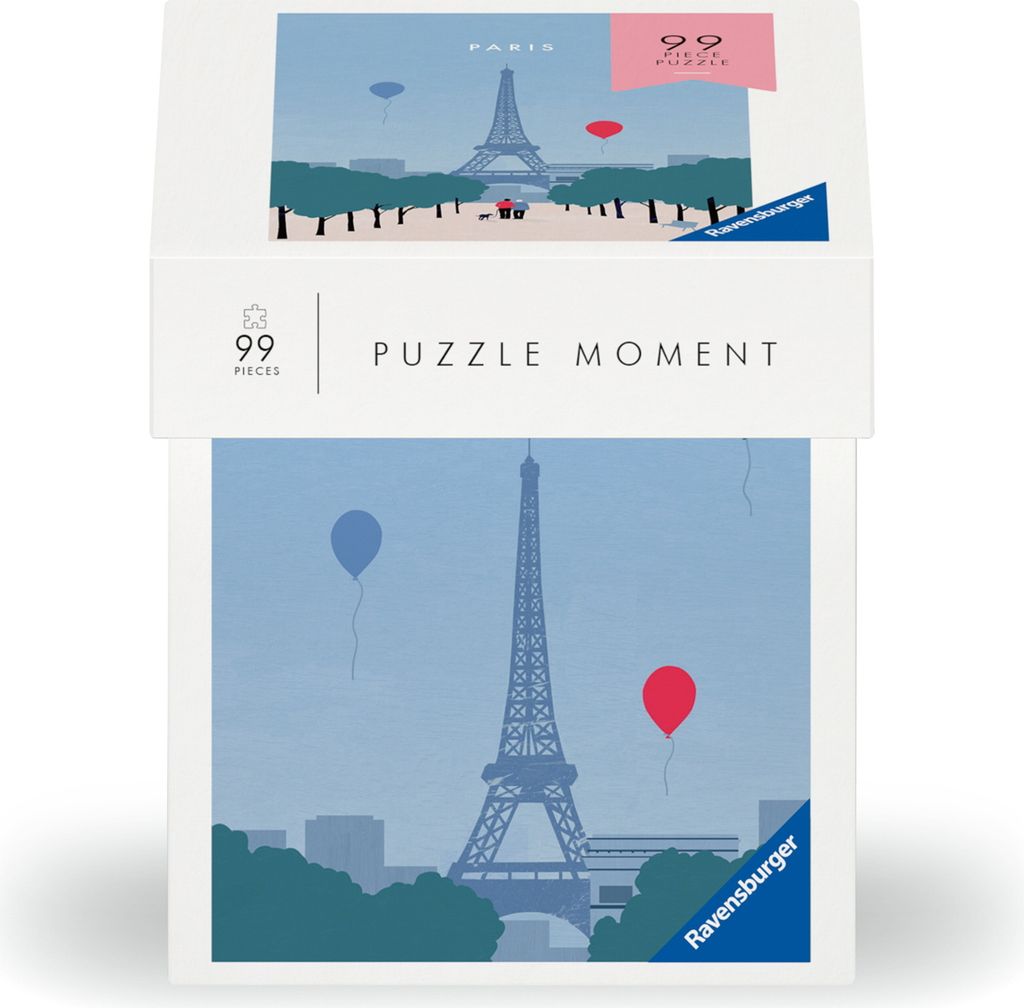 Ravensburger Puzzle 12001376 - Paris - 99 Teile Puzzle Moment für Erwachsene und Kinder ab 14 Jahren