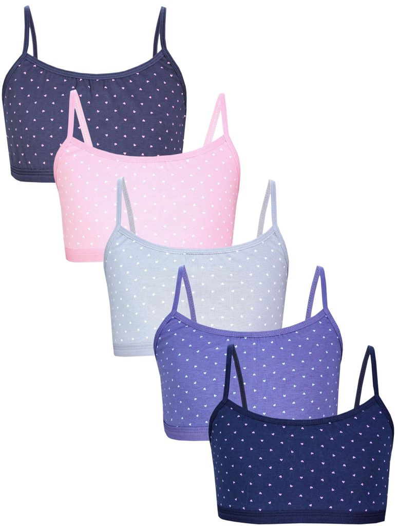 TupTam Mädchen Bustier mit Spaghettiträger 5er Pack, Farbe: Produktbild 