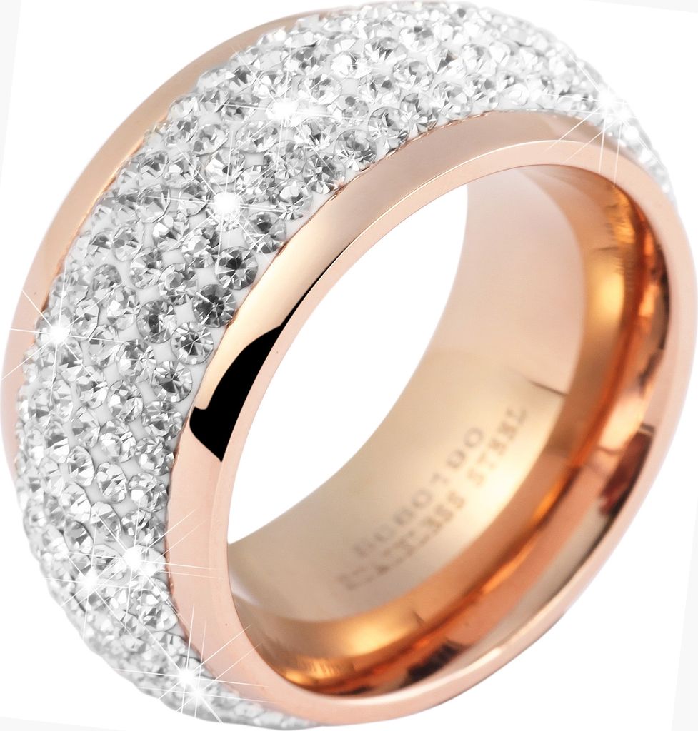 Akzent Damen-Ring aus Edelstahl