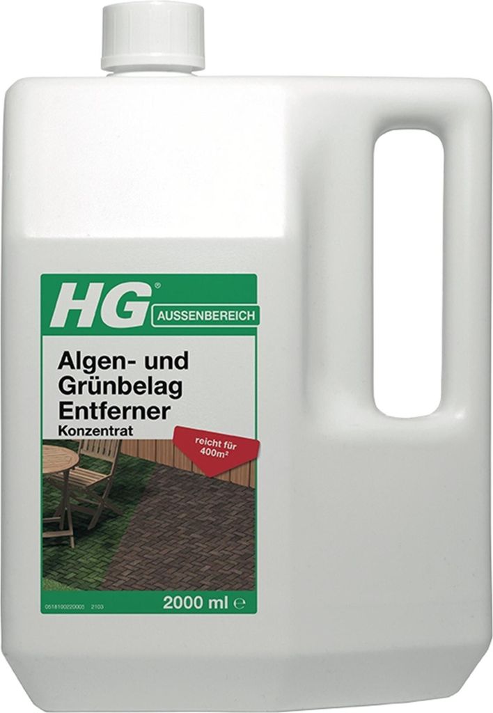HG Algen- und Grünbelag Entferner Konzentrat 2L (1er Pack) Produktbild 