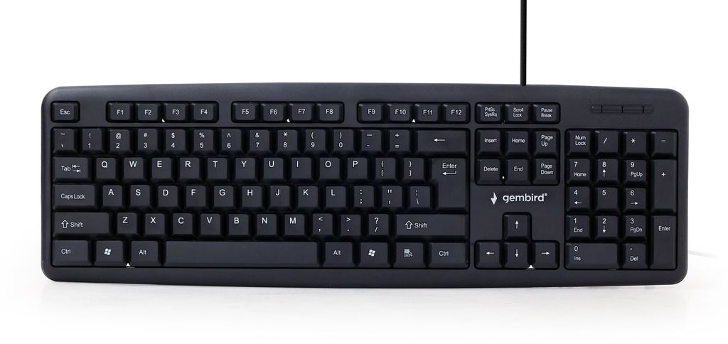 Gembird KB-U-103 Tastatur USB US Englisch Schwarz