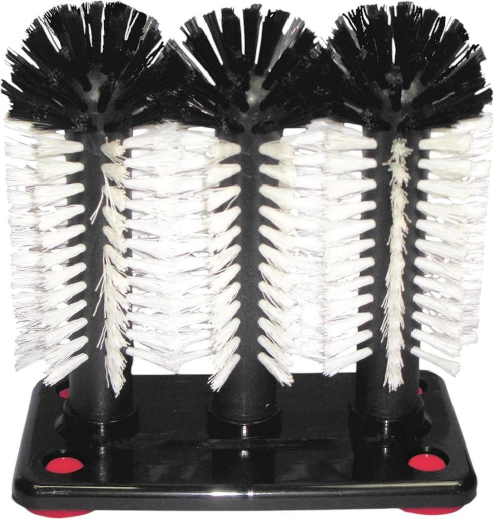 BieTal Gläserspülbürste Gläserspüler Schankbürste 3x18cm für 0,2-0,3 Ltr Gläser