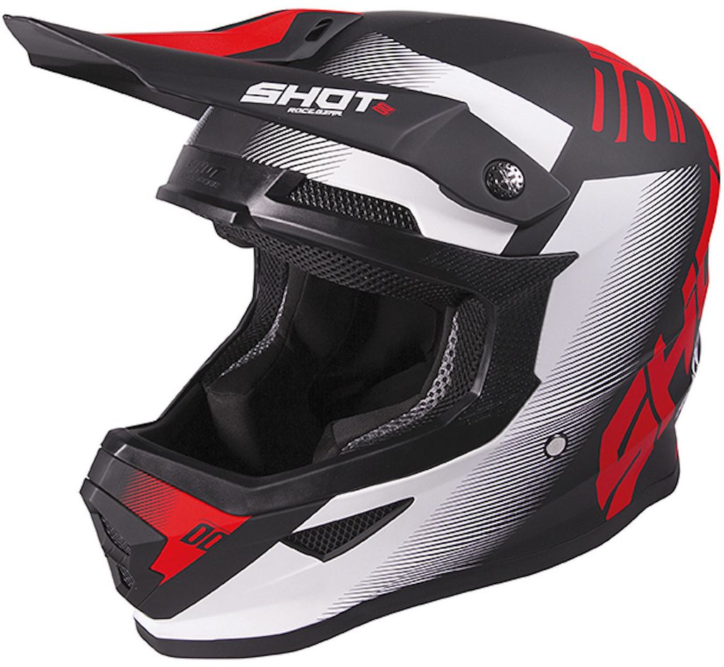 SHOT FURIOUS TRUST matt schwarz-rot XS