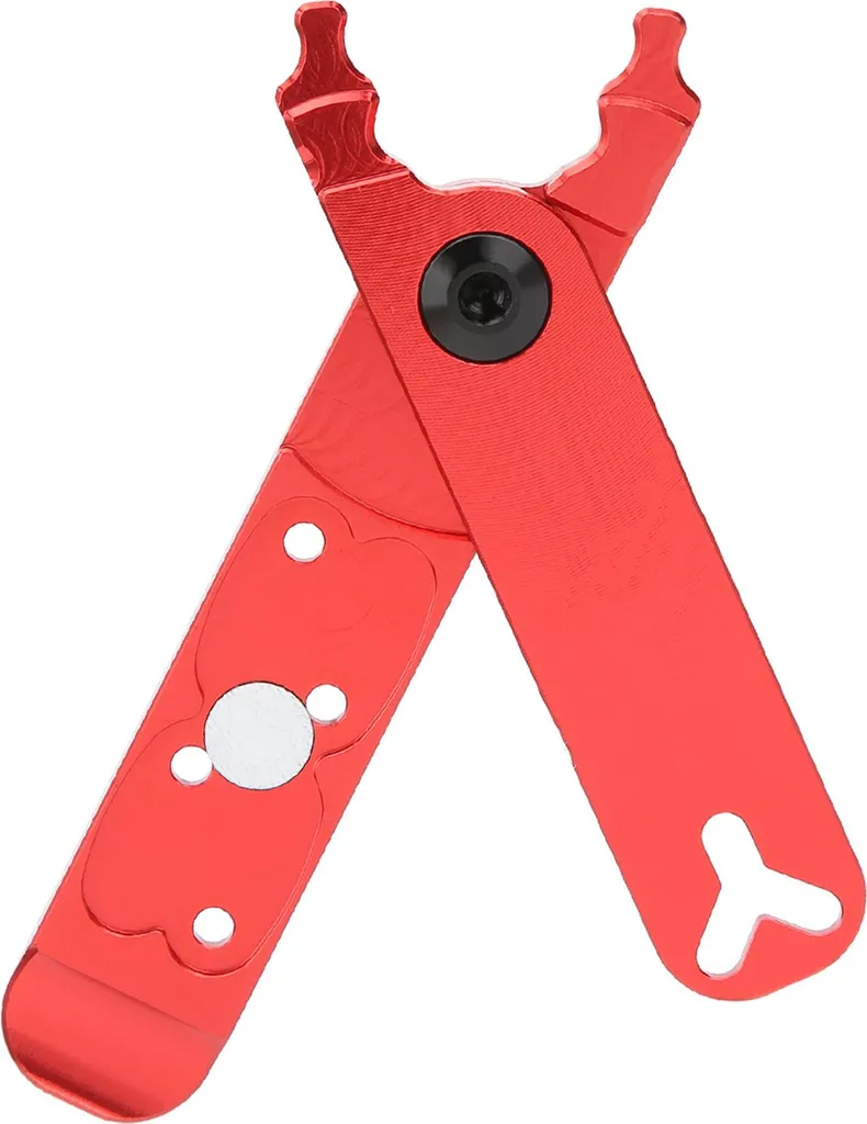 ZTTO Pinza Falsamaglia Bici 4 in 1 Rosso - Strumento Catena Professionale