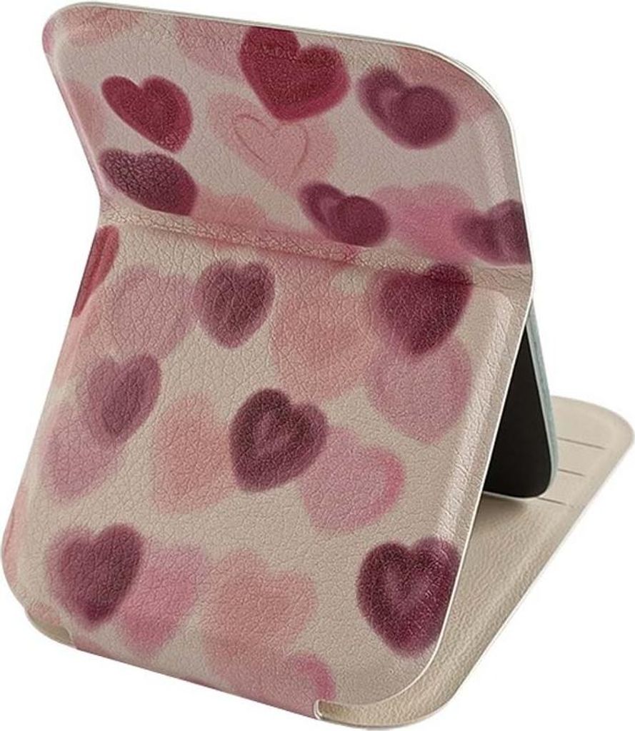 INF PolyurethanSchminkspiegel mit Herzmuster – Kompakt, tragbar, 2 Stück