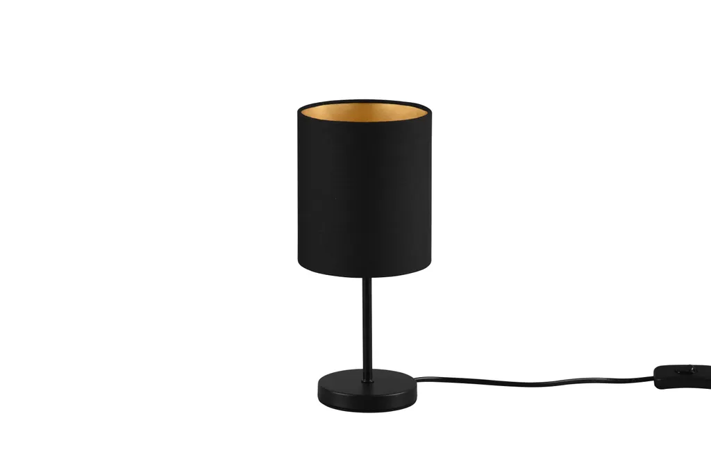 Abat-jour JERRY Nero/Oro R50491080 - Luce d'Atmosfera per Camera da Letto