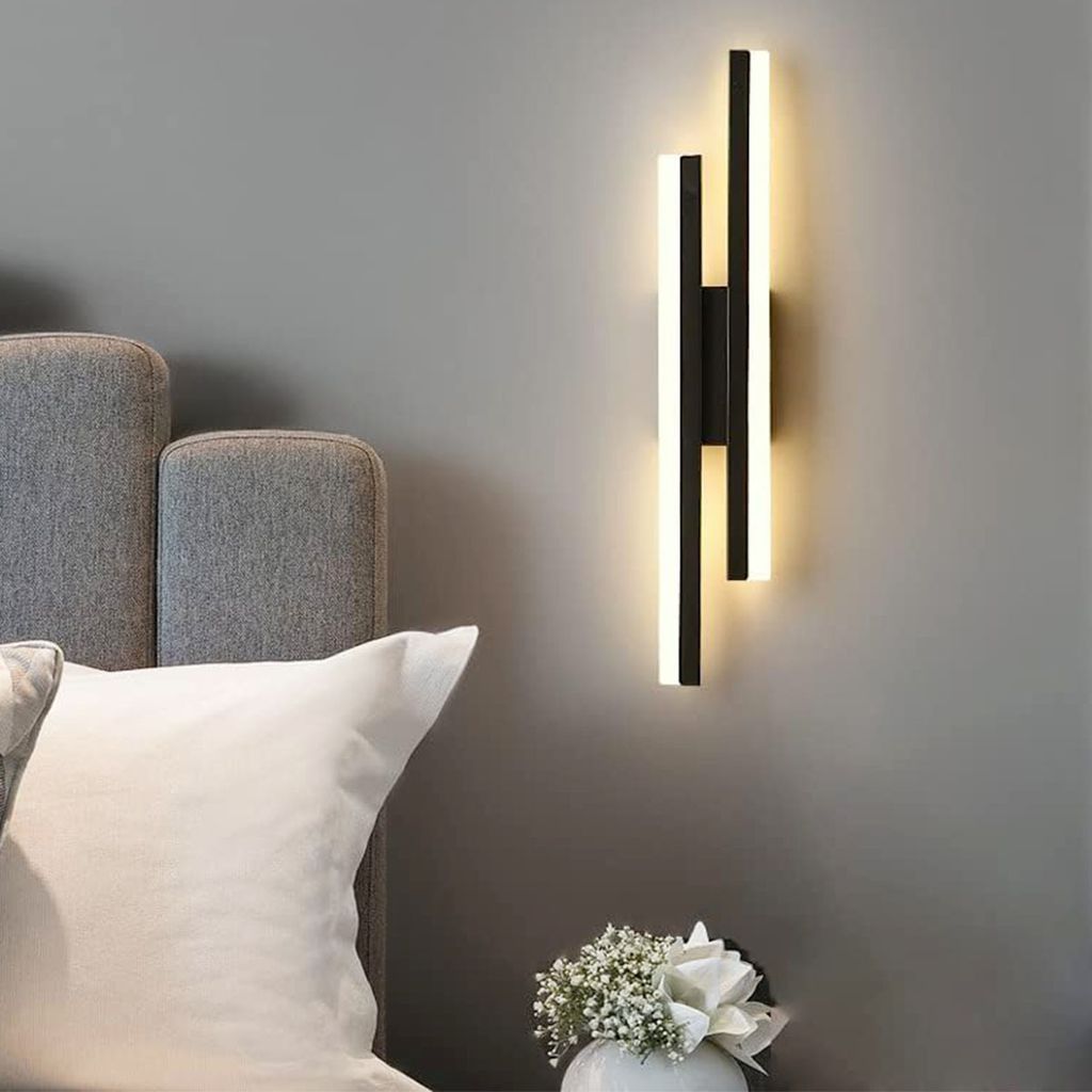 Oyajia LED Wandleuchte 16W, Dimmbare 3 Farben LED Wandlampe 50cm, Auf- und Abwärts Strahl, IP65 Wasserdicht Treppenlampe für Schlafzimmer, Bad, Flur