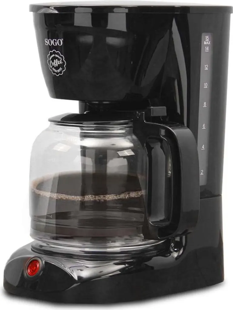Cafetière filtre SOGO 1,8L pour 15 tasses de café noir au bureau 950W