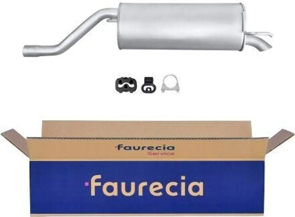 Silencieux d'échappement HELLA 8LD en acier robuste pour Fiat Punto OE