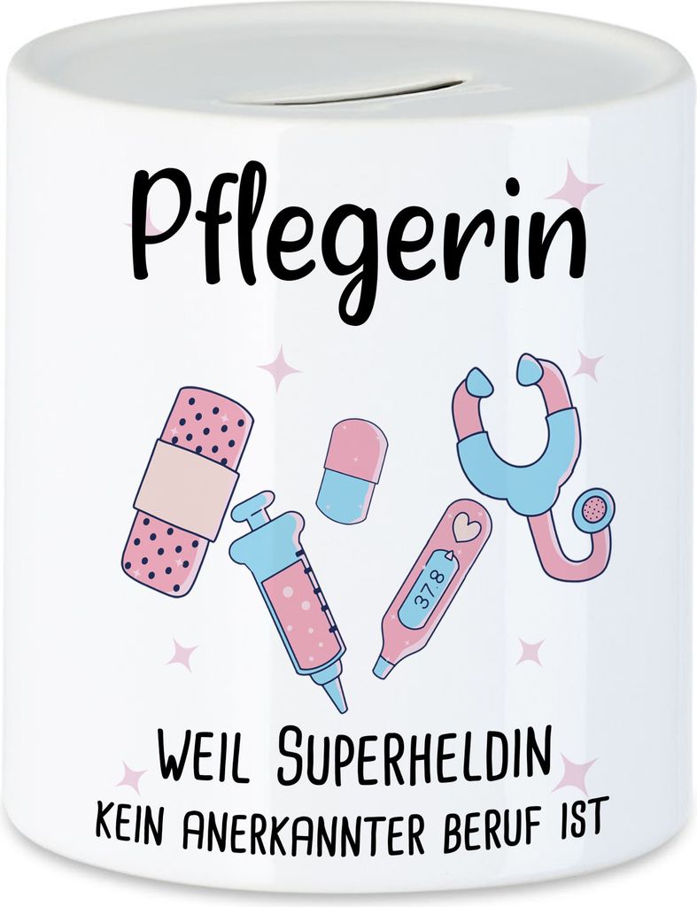 Pflegerin Weil Superheldin Kein Anerkannter Beruf Ist Spardose Geschenk Danke Sagen