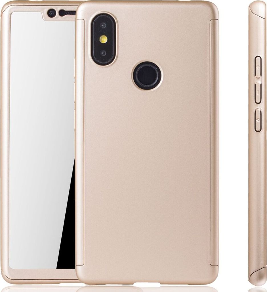 Handyhülle Schutzhülle für Xiaomi Mi 8 SE Full Case Cover Displayschutz 360 Gold