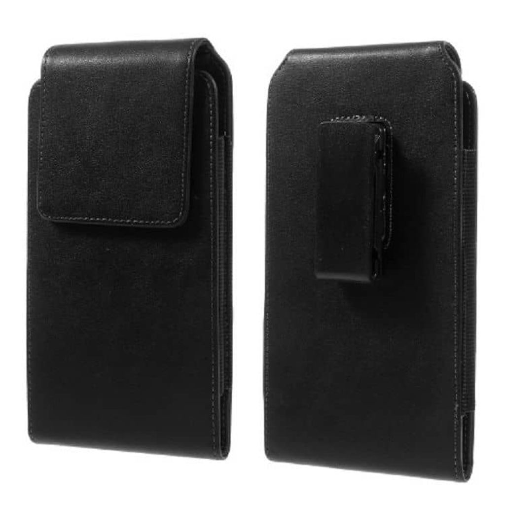 DFV mobile - Gürteltasche Holster Etui mit Gürtelclips Swivel 360 für BLU Quattro 5.7 HD, D450 - Schwarz
