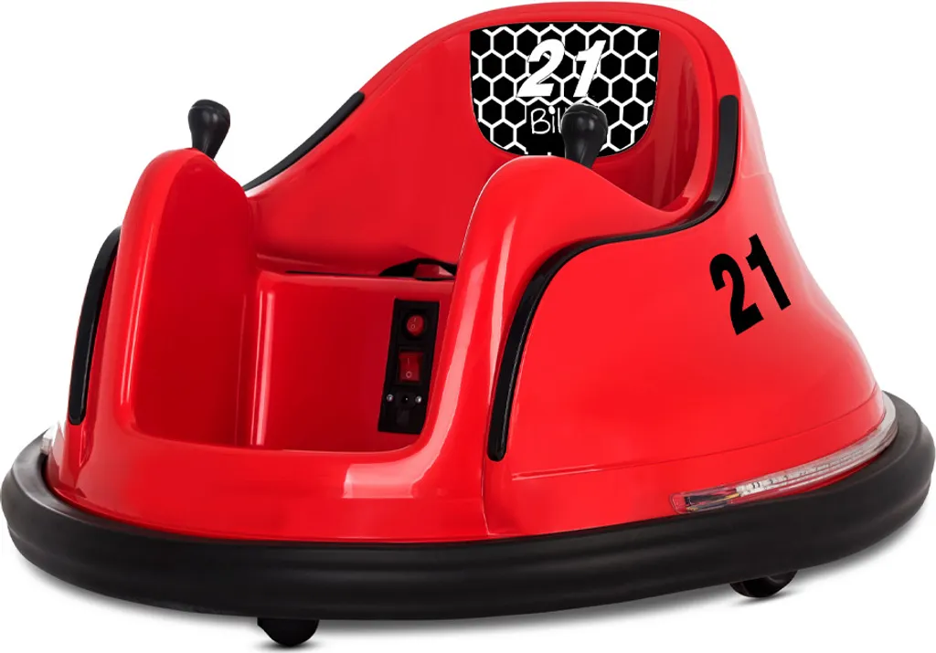 Auto-tamponneuse Électrique Billy 360° Rouge : Voiture de Loisir Enfant