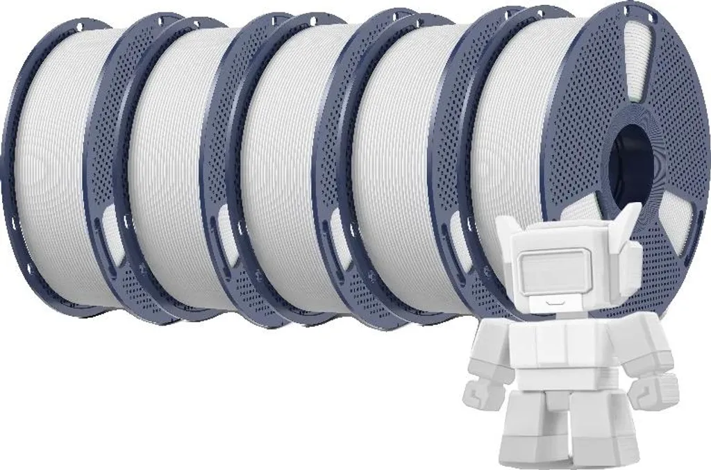 Filamento Stampante 3D Bianco Neve: Resistente, Veloce e Bellissimo